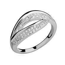 Srebrny pierścionek pr.925 cyrkonia biała