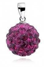 Zawieszka kulka 12mm fuksja