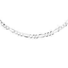 Łańcuszek figaro diamentowany płaski 4,1 mm