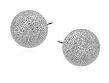 Srebrne kolczyki pr.925 kulki diamentowane 8mm