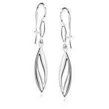 Srebrne kolczyki pr.925 eleganckie, wysoki połysk i satyna