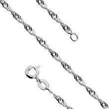 Bransoletka ozdobna srebrna singapur pr. 925 Ø 040