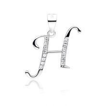 Zawieszka srebrna ozdobna literka H