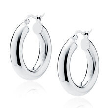 Kolczyki Solara srebrne kółka 25/5 mm