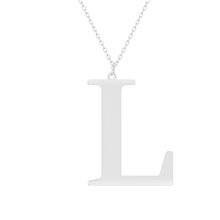 Srebrny naszyjnik pr.925 literka L