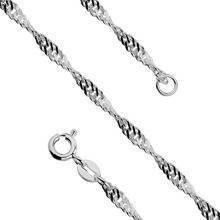 Bransoletka srebrna splot singapur 3,0 mm