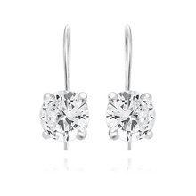 Srebrne kolczyki pr.925 Cyrkonia okrągła średnica 7mm