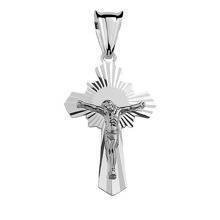 Srebrny (pr.925) krzyżyk diamentowany